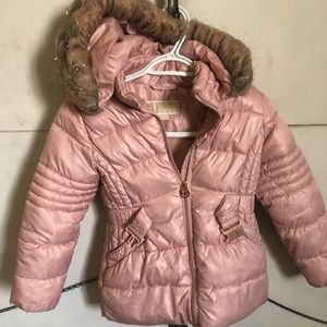 Cute long  pink puffer